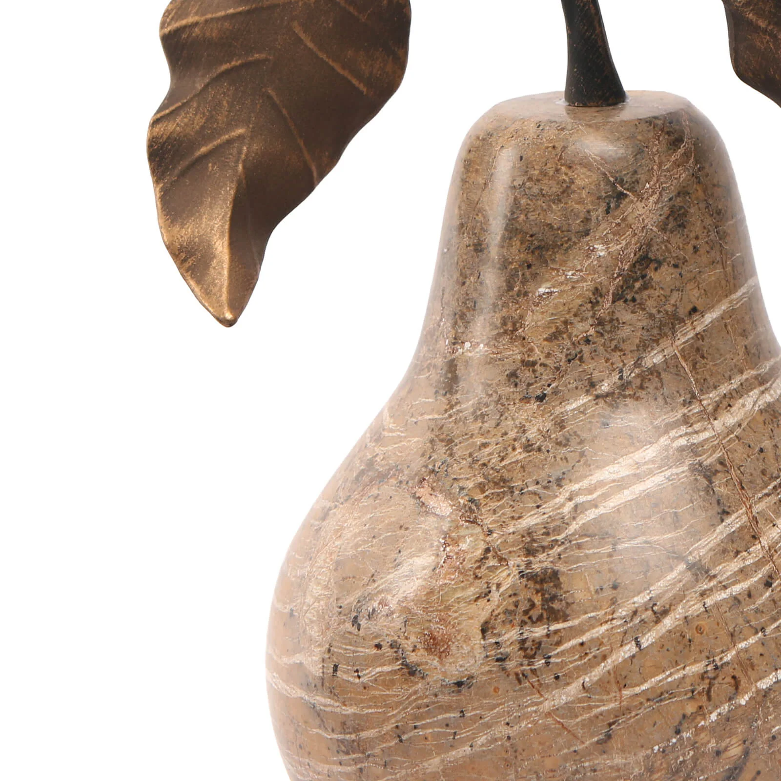 Keiichi Pear Ornament  – Brown Marble - Image 6