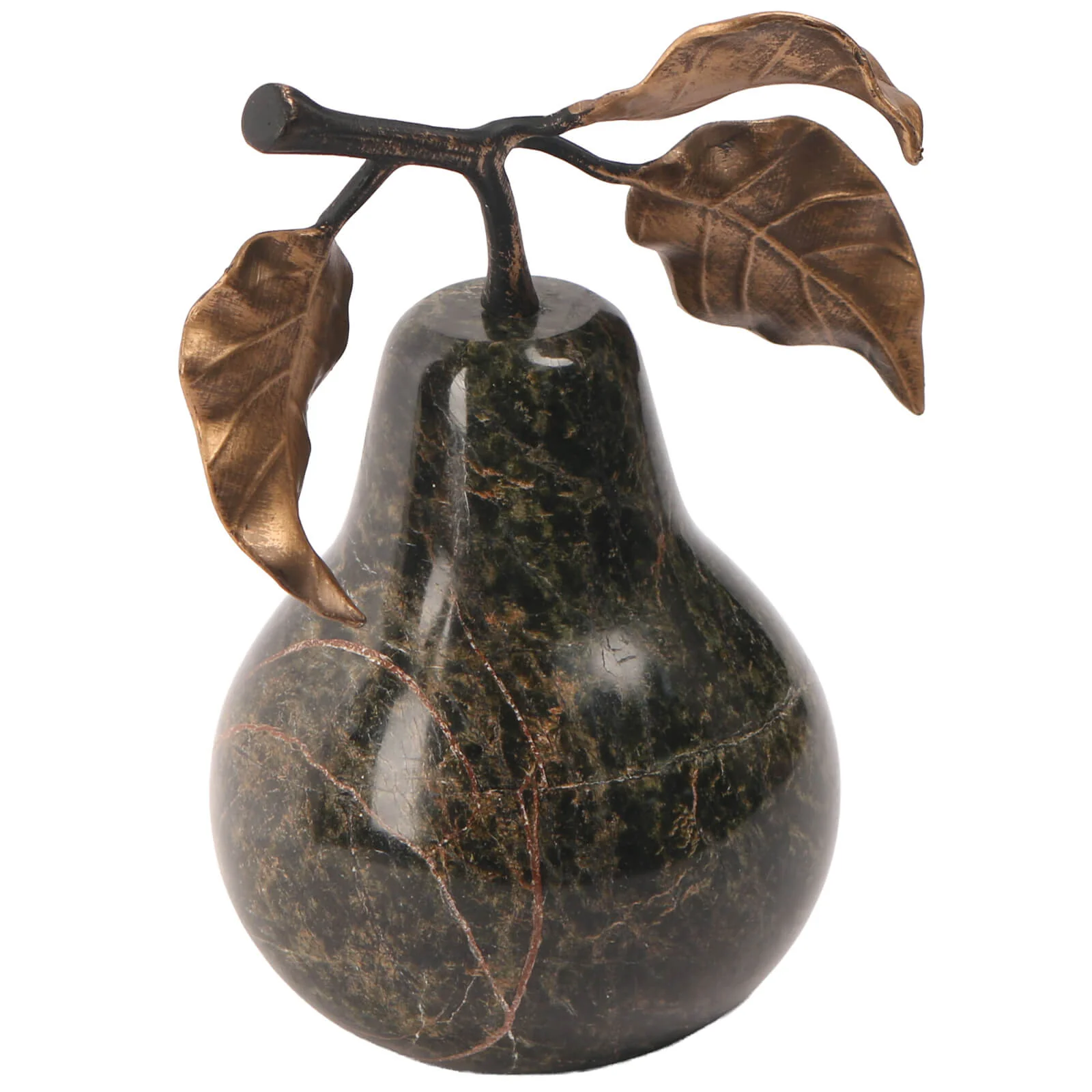 Keiichi Pear Ornament – Forest Green Marble - Image 2