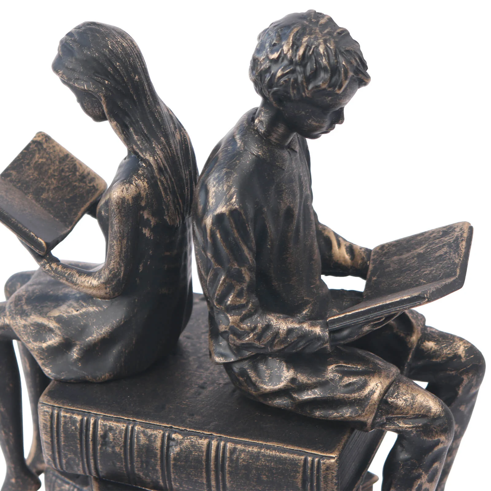 Keiichi Reading Figures Sculpture - Image 5