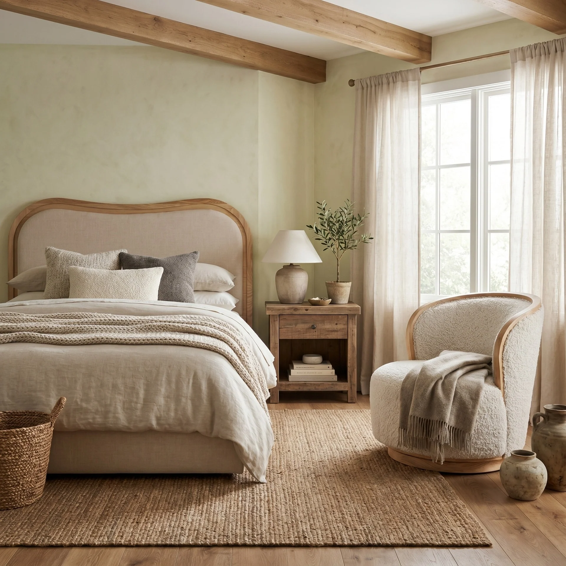 Keiichi Sandford Curved Upholstered Bed – Super King - Image 5