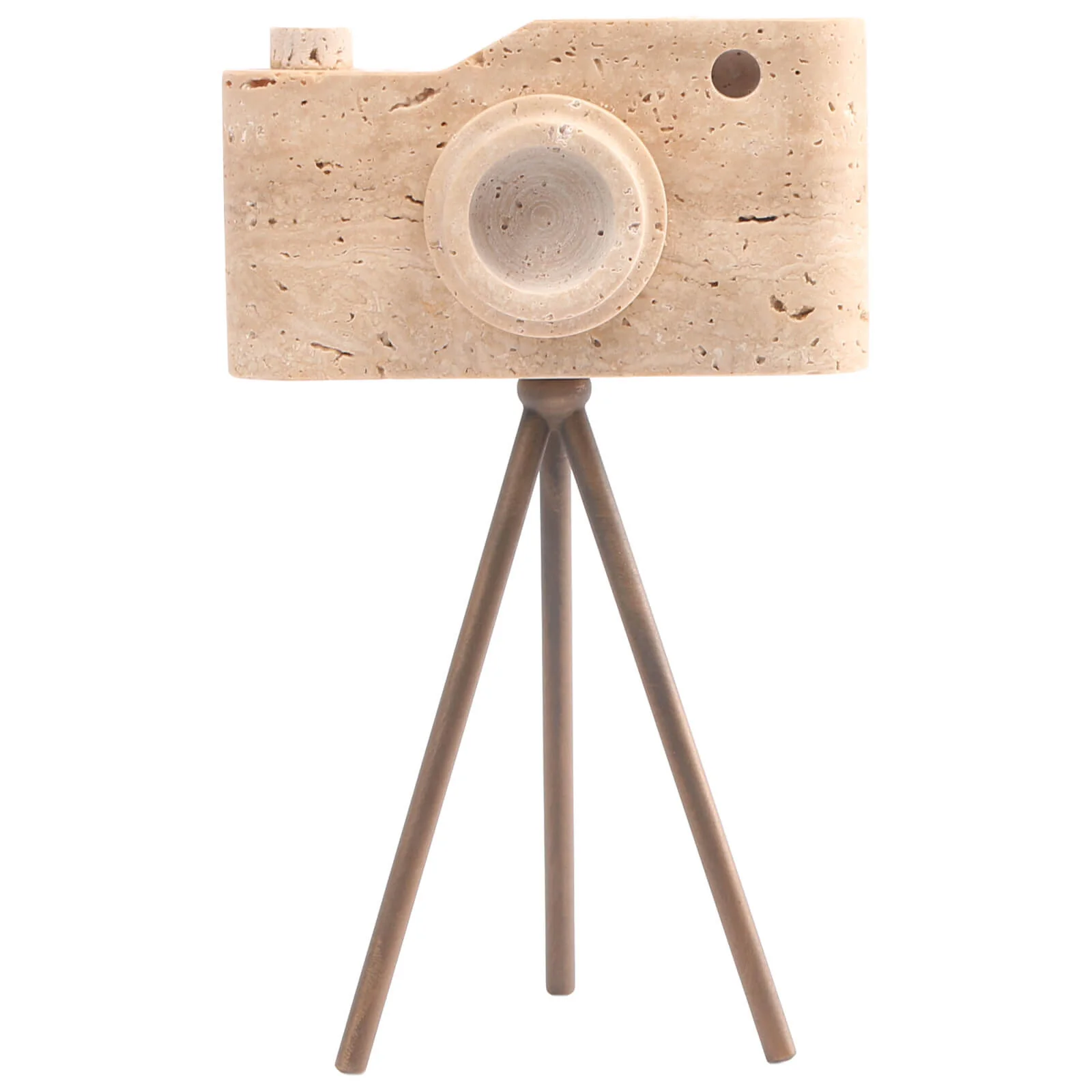 Keiichi Shutterclick Sculpture – Travertine - Image 3