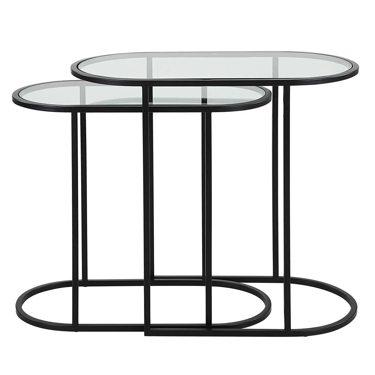 Keiichi Slide Nesting Tables – Black