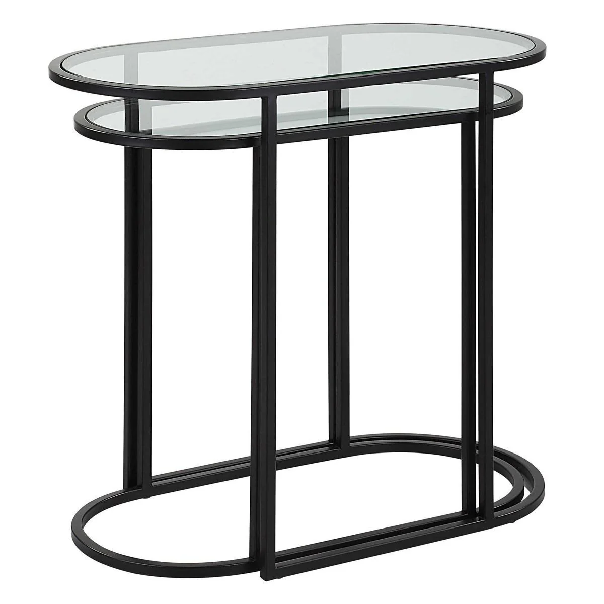 Keiichi Slide Nesting Tables – Black - Image 3