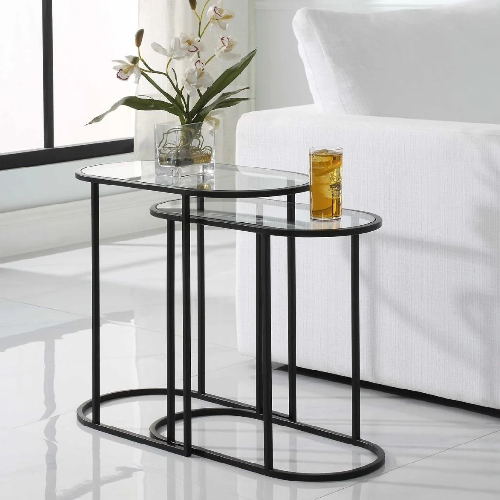 Keiichi Slide Nesting Tables – Black - Image 6