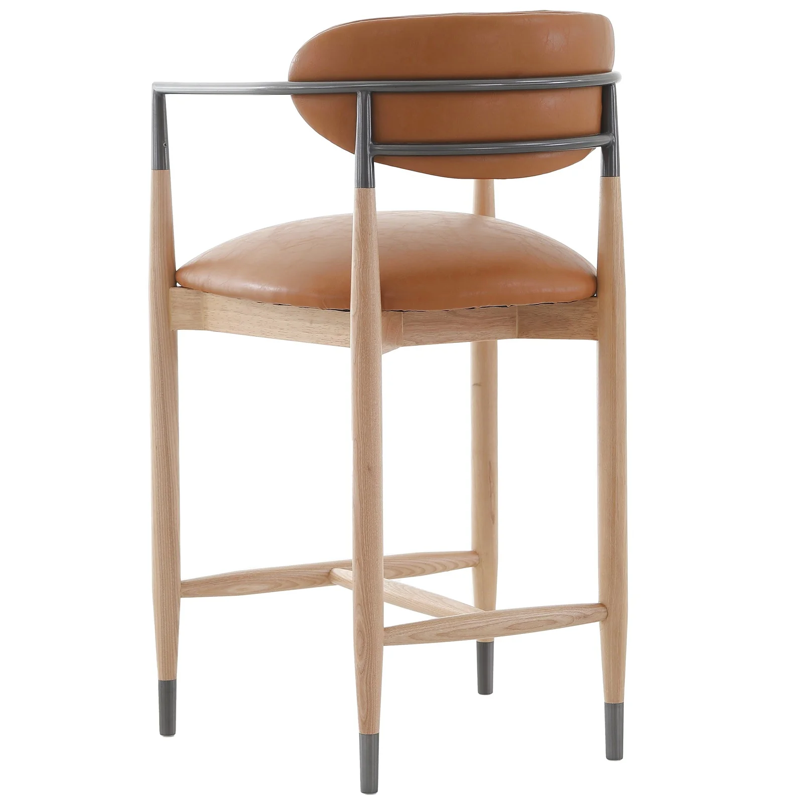 Keiichi Soho Counter Stool – Natural and Bronze – Excess Stock - Image 3