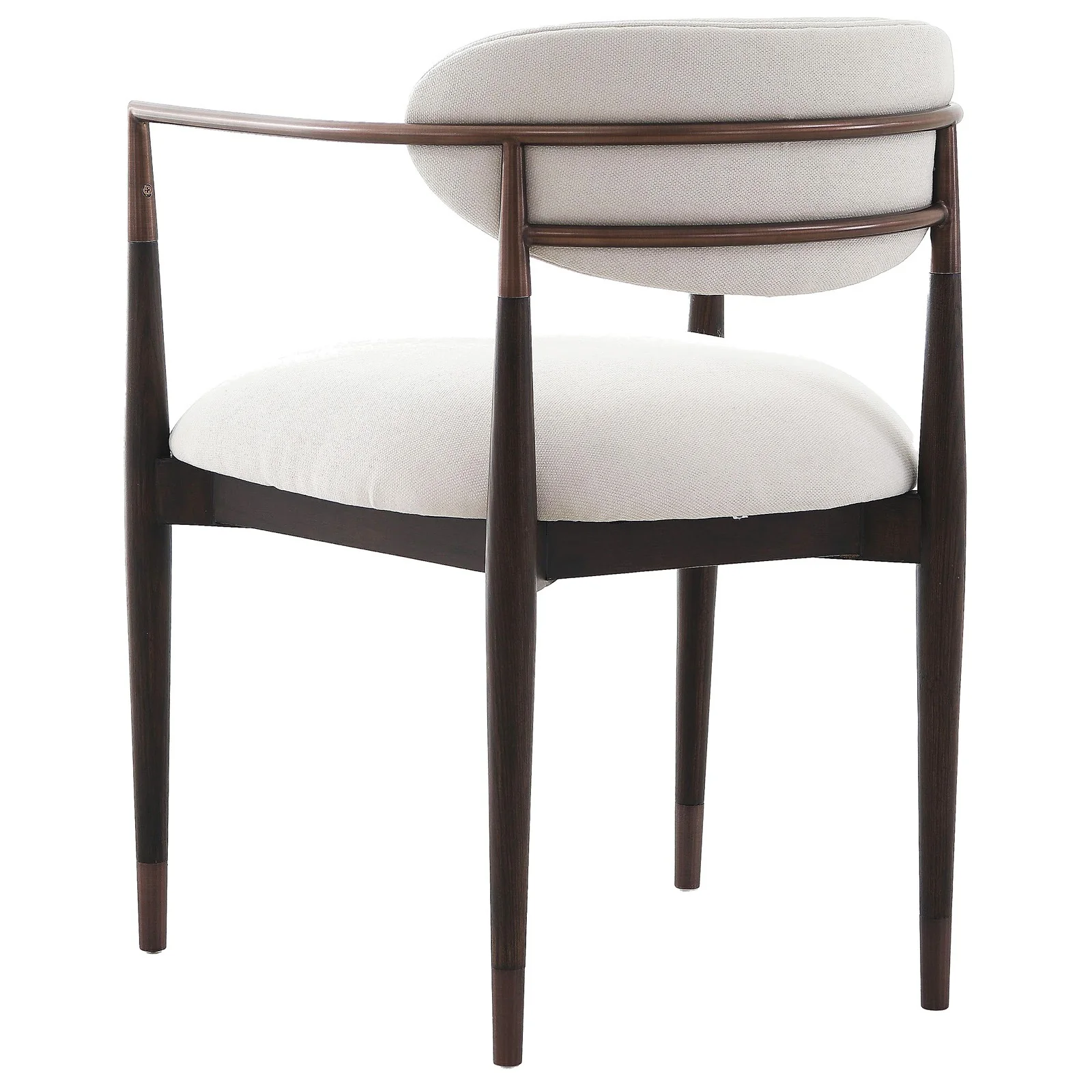 Keiichi Soho Dining Chair – Walnut and Bronze - Image 3