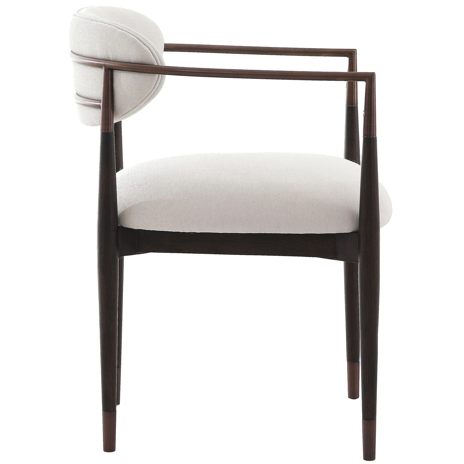 Keiichi Soho Dining Chair – Walnut and Bronze - Image 5
