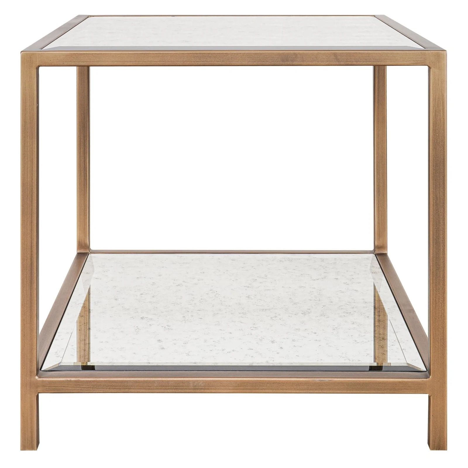 Keiichi Square Upton Side Table in Antique Brass – Square
