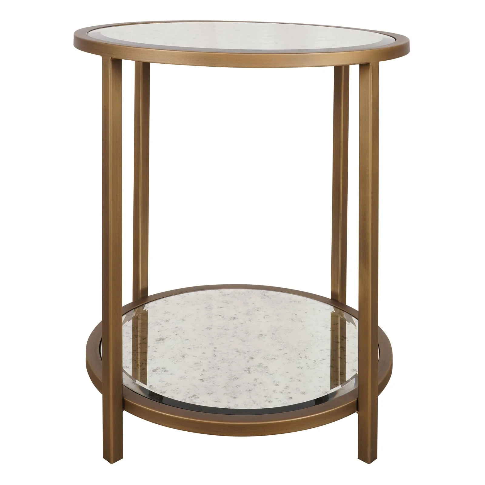 Keiichi Upton Side Table in Antique Brass – Round