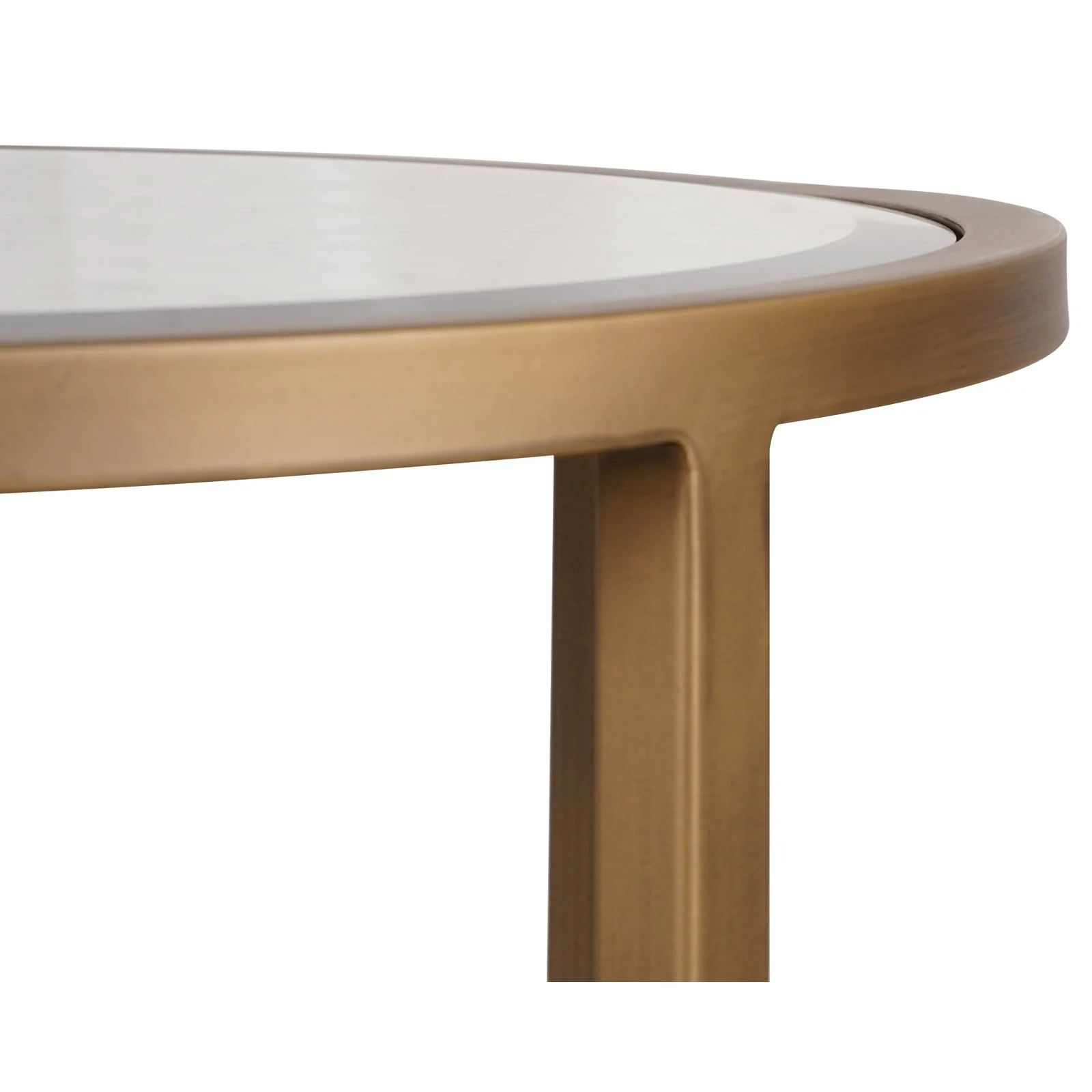 Keiichi Upton Side Table in Antique Brass – Round - Image 4