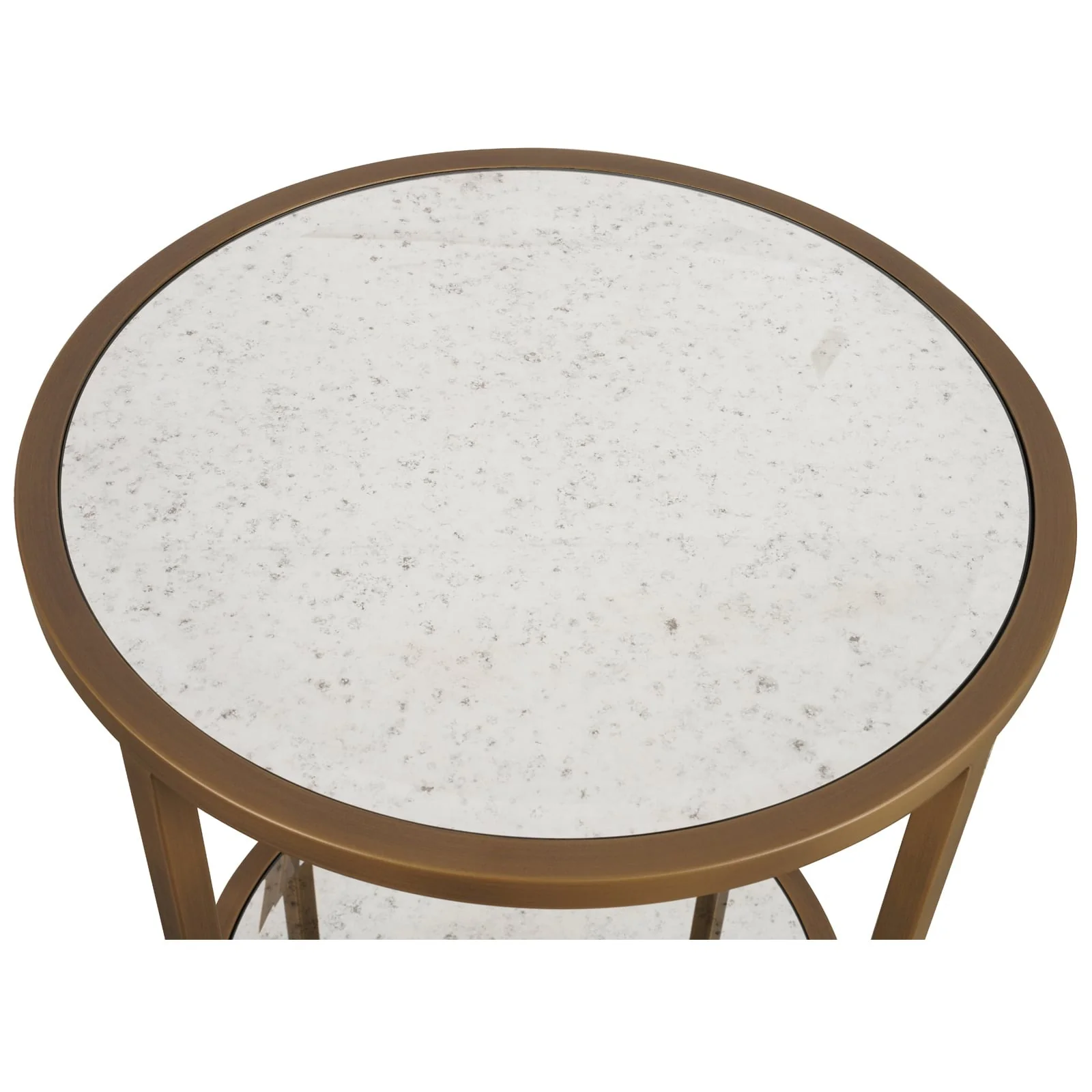Keiichi Upton Side Table in Antique Brass – Round - Image 5