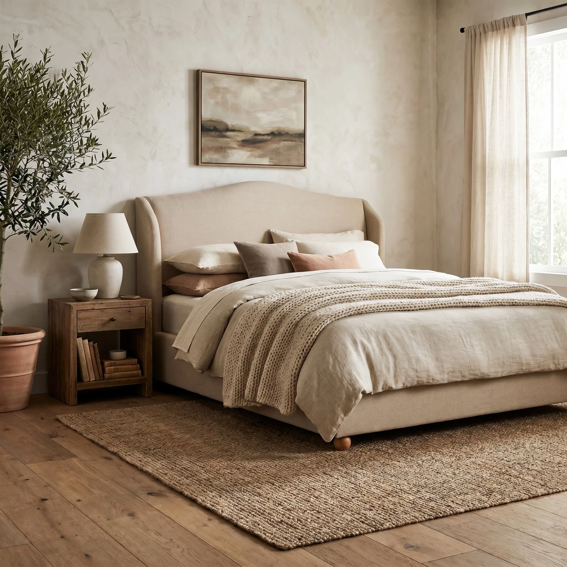 Keiichi Wilmcote Winged Upholstered Bed - Super King - Image 6