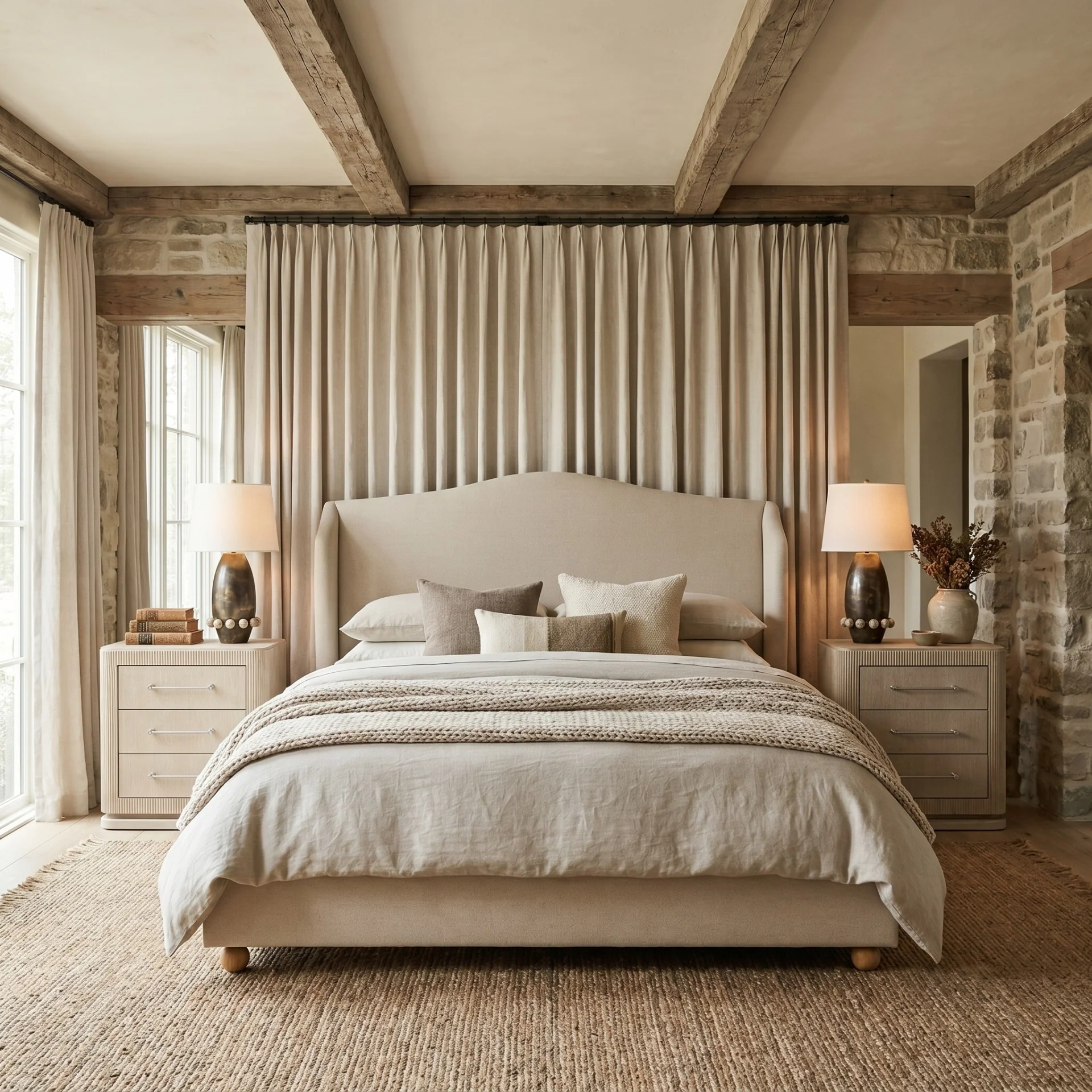 Keiichi Wilmcote Winged Upholstered Bed - Super King - Image 7