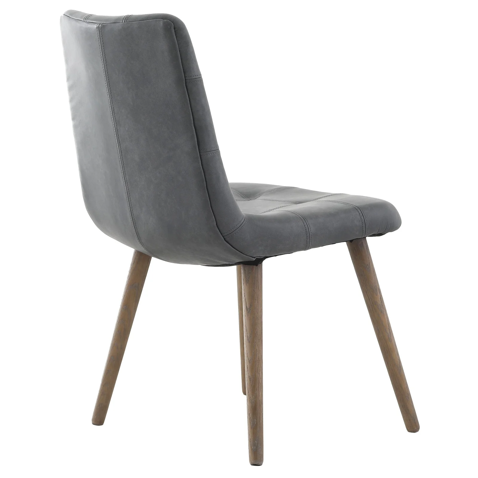 Keiichi Winchcombe Dining Chair – Grey Leather - Image 4