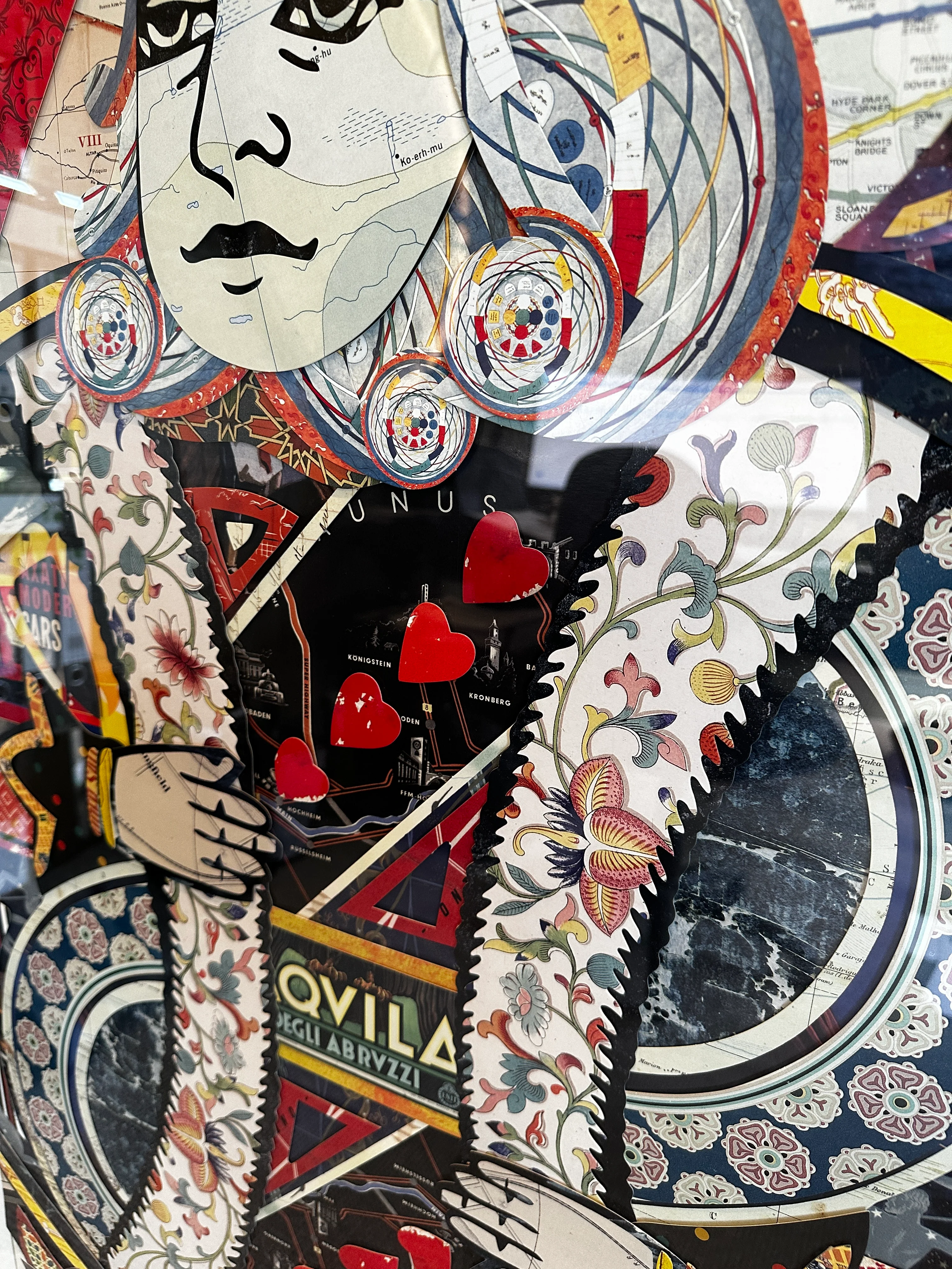 King of Hearts Framed Collage Artwork - Image 4