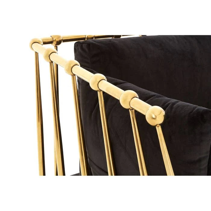 Laurent Chair with Metallic Gold Finish - Image 5