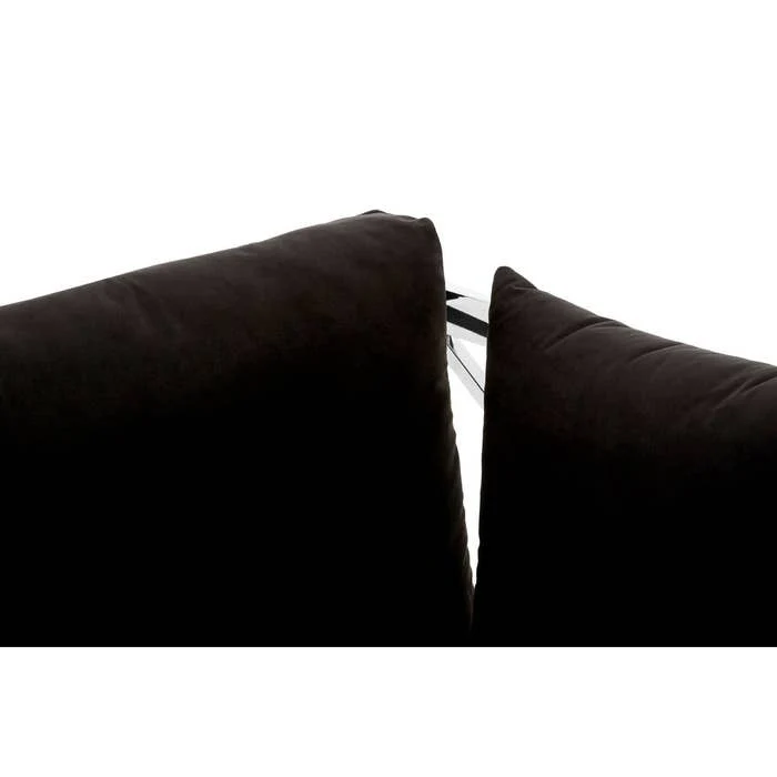 Laurent Chair with X-Frame and Metallic Silver Finish - Image 6