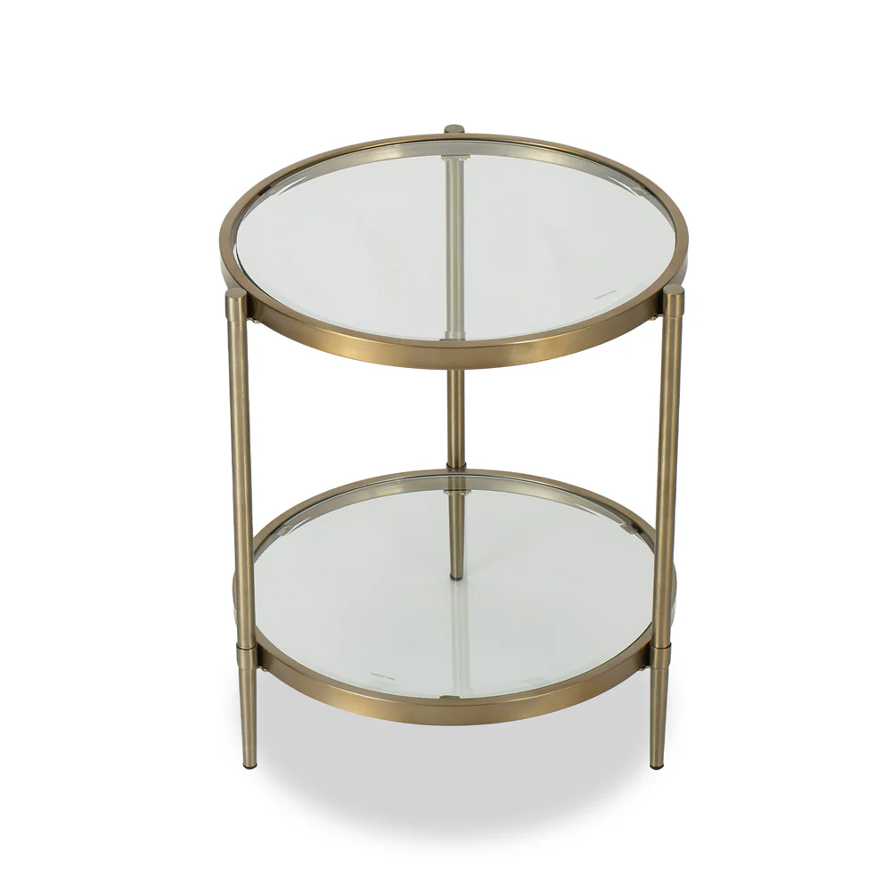 Liang & Eimil Adlon Side Table with Brushed Brass Effect - Image 2