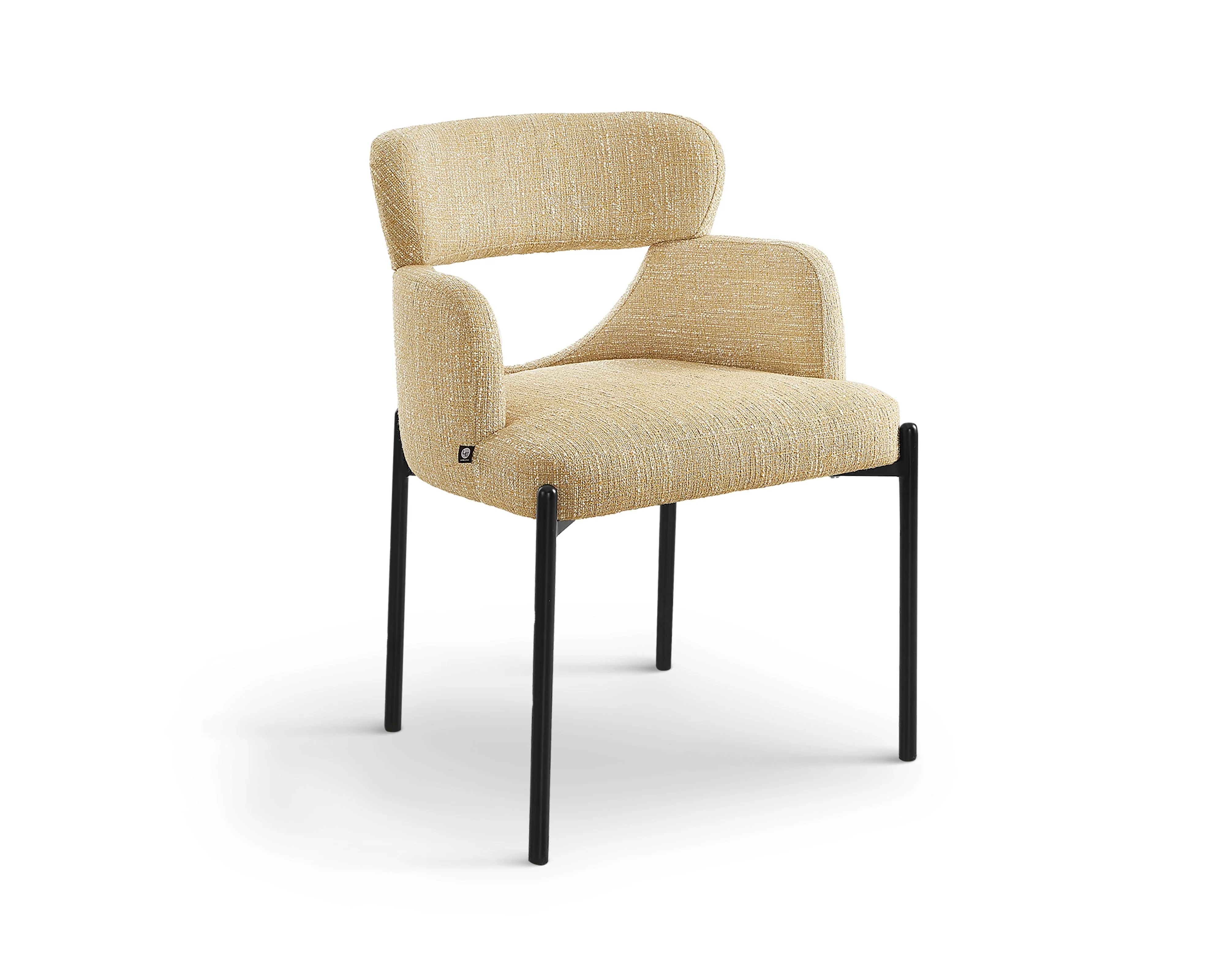 Liang & Eimil Aga Dining Chair (CRIB5) – Field Sand – Set of 2 - Image 2