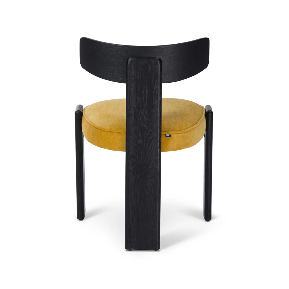 Liang & Eimil Albi Dining Chair – Morgan Ochre Chenille (Set of 2) - Image 4