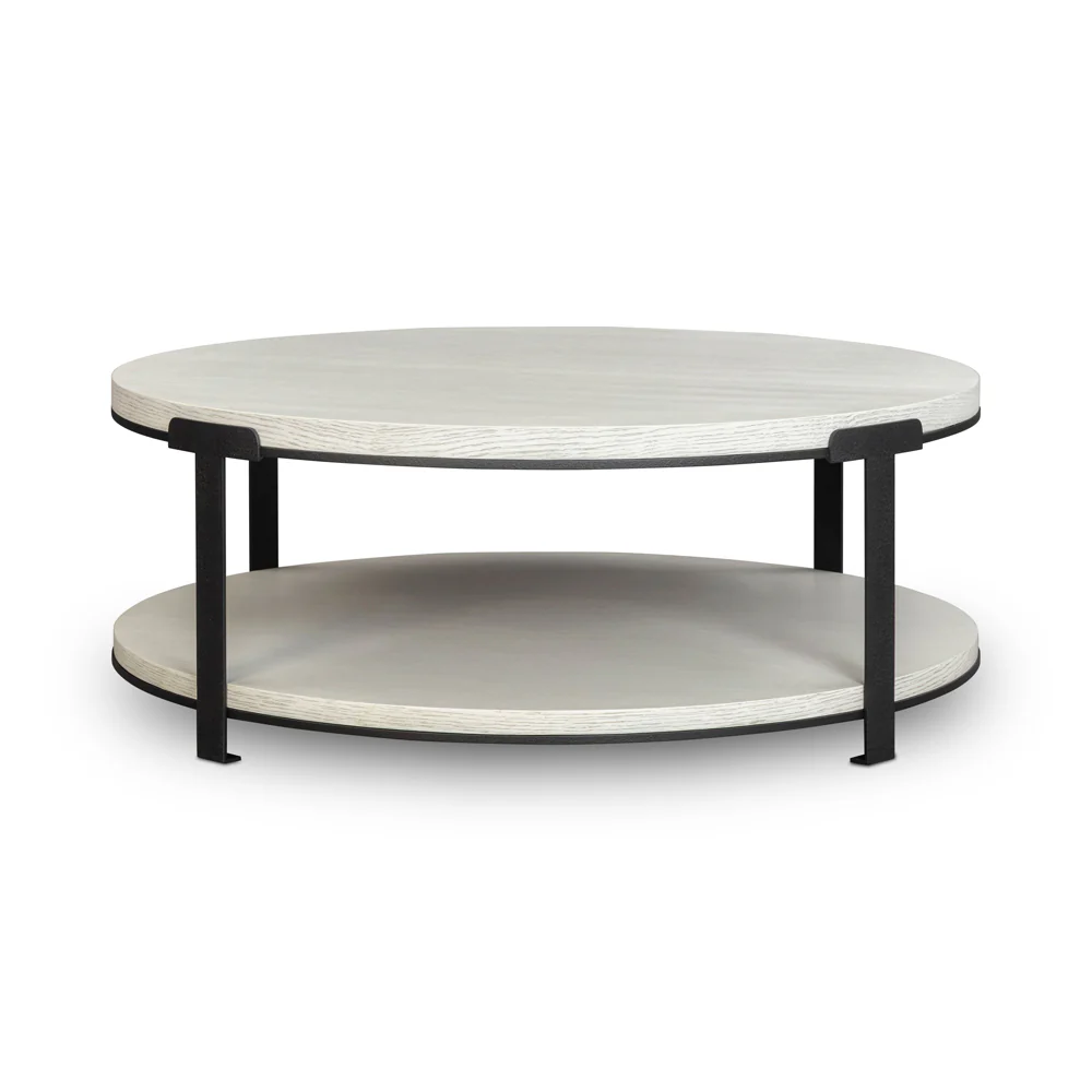 Liang & Eimil Alcana Coffee Table – Cloud Stained Oak and Black Textured Metal