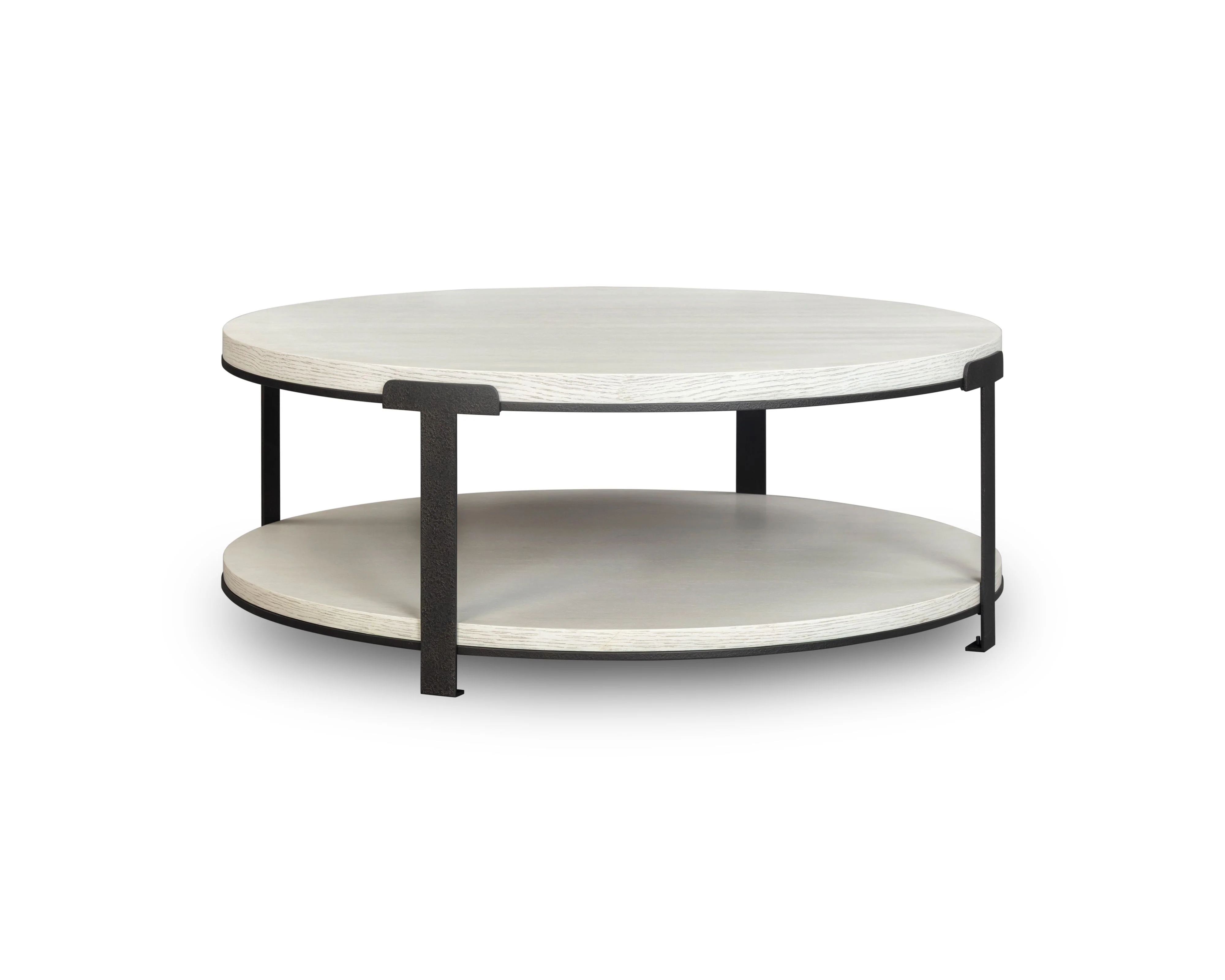 Liang & Eimil Alcana Coffee Table – Cloud Stained Oak and Black Textured Metal - Image 2