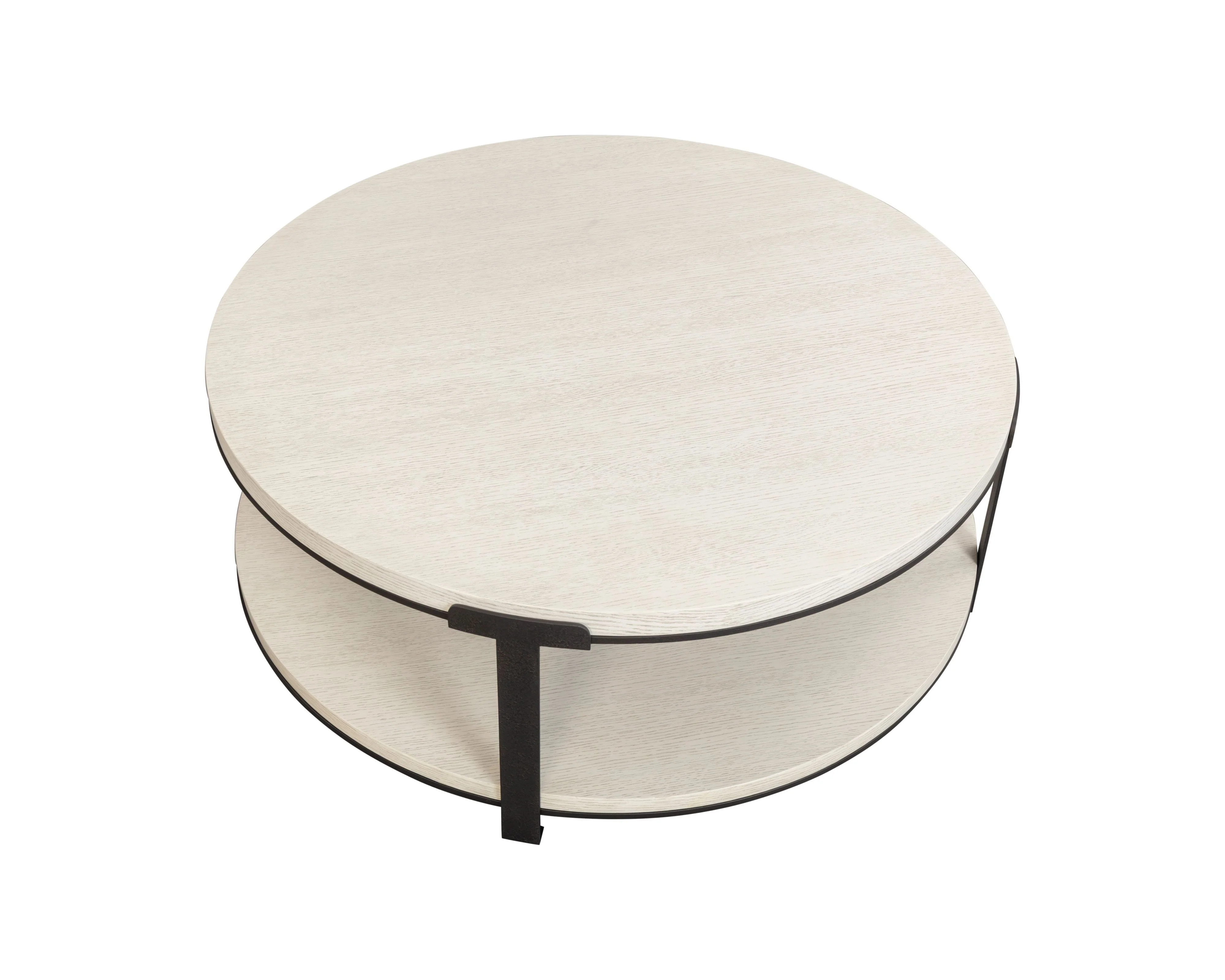 Liang & Eimil Alcana Coffee Table – Cloud Stained Oak and Black Textured Metal - Image 4