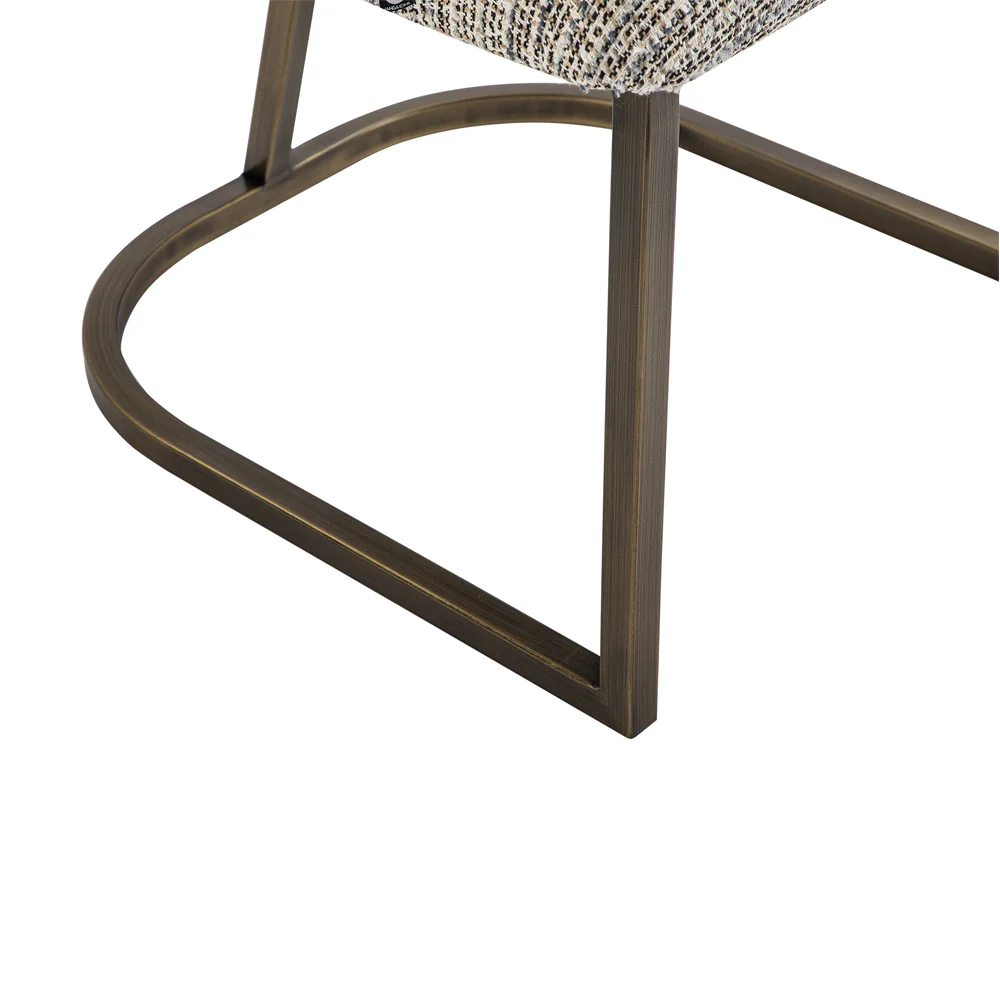 Liang & Eimil Alfie Dining Chair in Sherpa Grey Fabric - Image 7