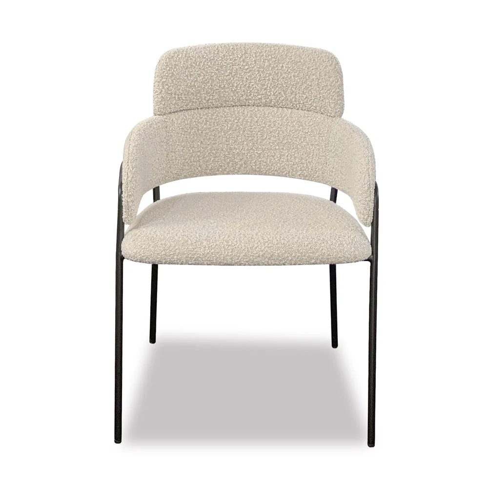 Liang & Eimil Alice Dining Chair with Boucle Sand – Excess Stock - Image 2