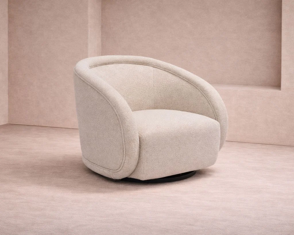 Liang & Eimil Alice Swivel Occasional Chair – Capela Sand - Image 7