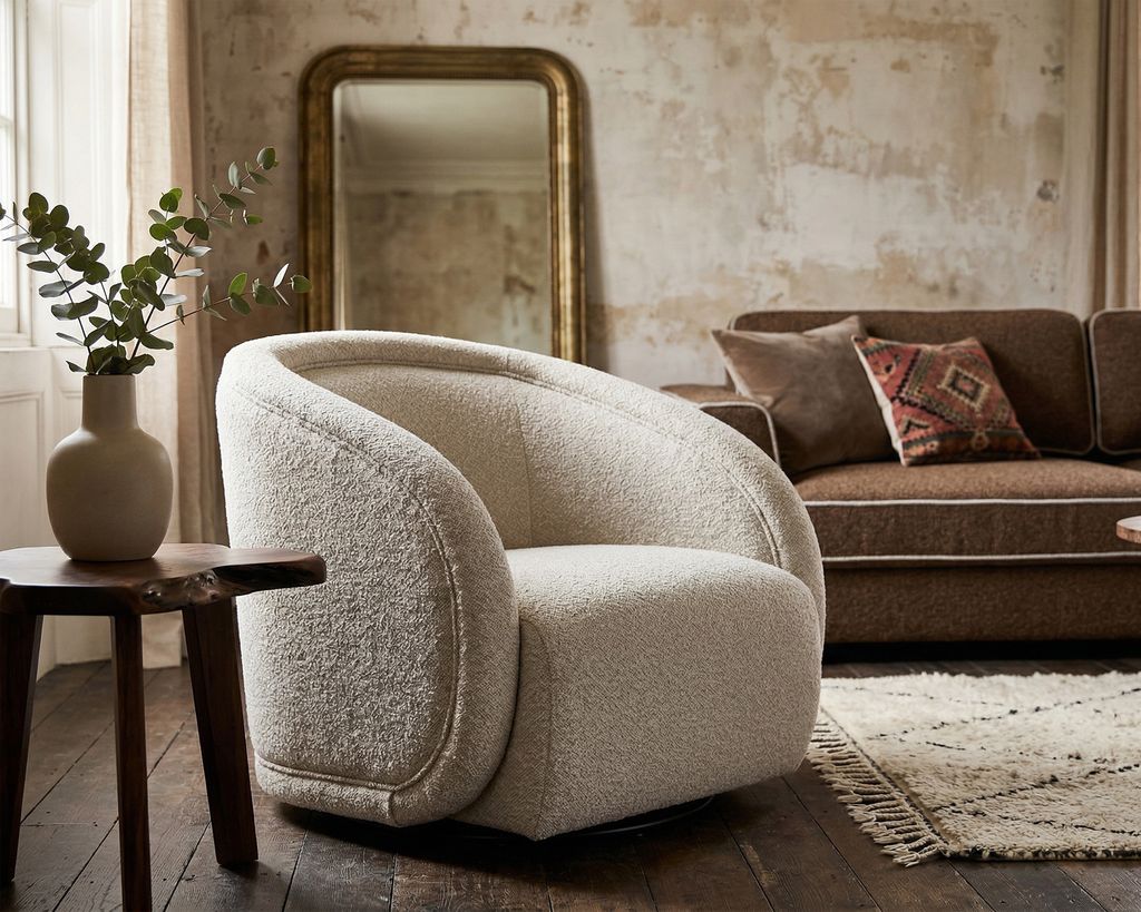 Liang & Eimil Alice Swivel Occasional Chair – Capela Sand - Image 8