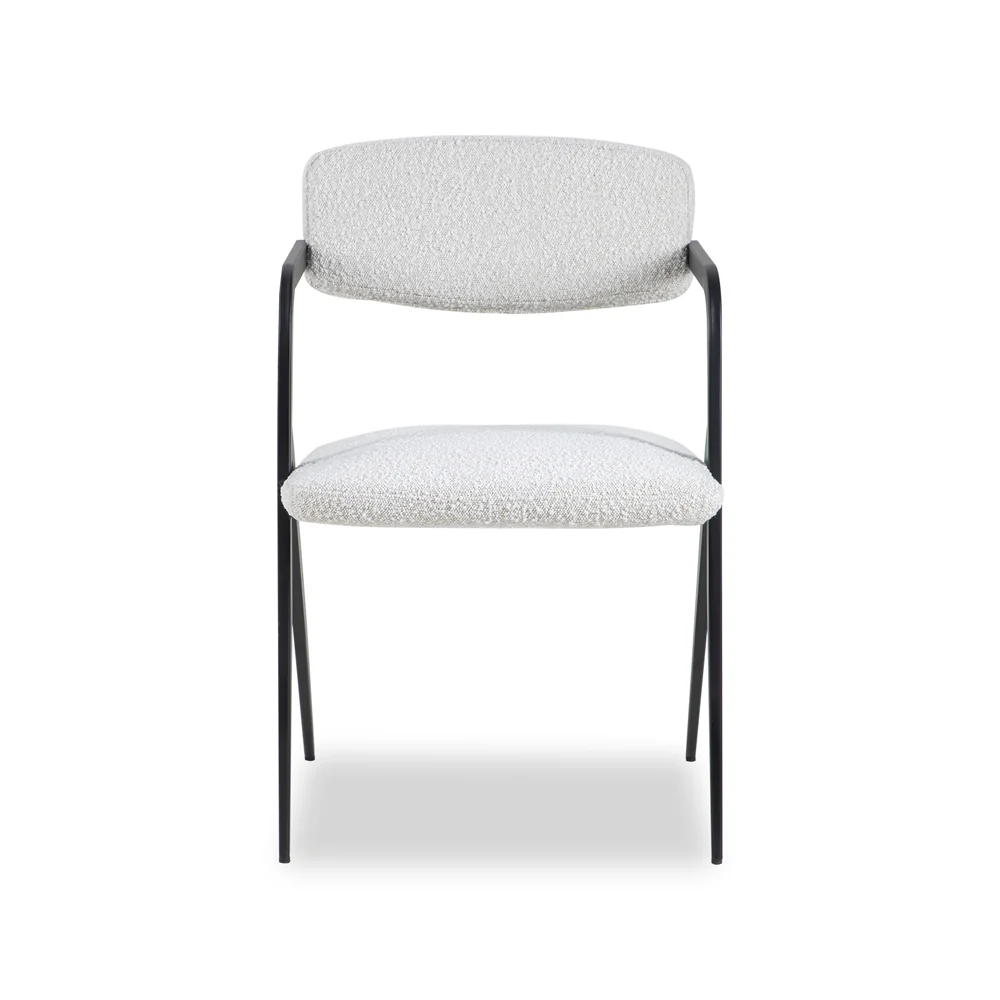 Liang & Eimil Alpar Dining Chair with Boucle Sand Upholstery
