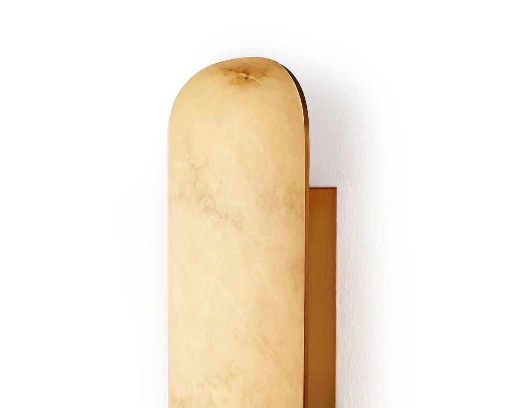 Liang & Eimil Alura IP44 Wall Light - Alabaster and Brushed Brass - Image 4