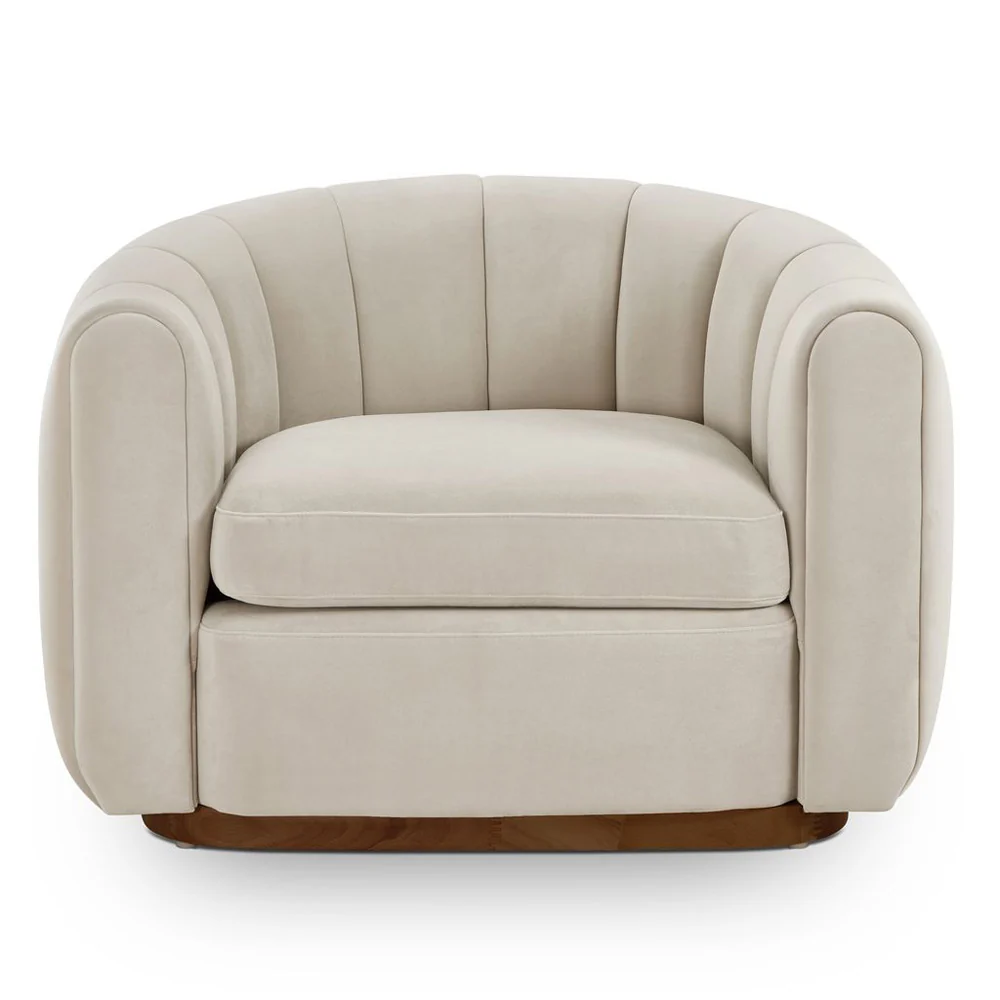 Liang & Eimil Arles Occasional Chair – Melbourne Stone Velvet