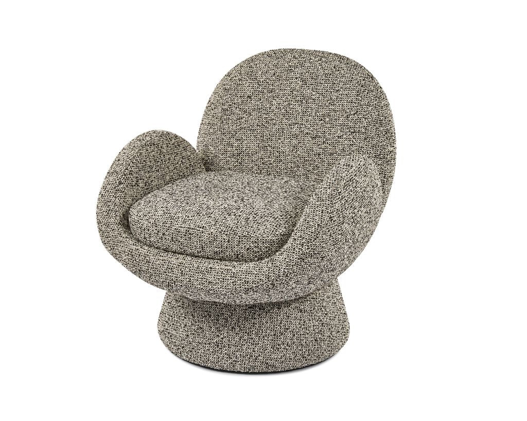 Liang & Eimil Arles Occasional Swivel Chair (CRIB 5) – Dexter Sparkle Stone - Image 2