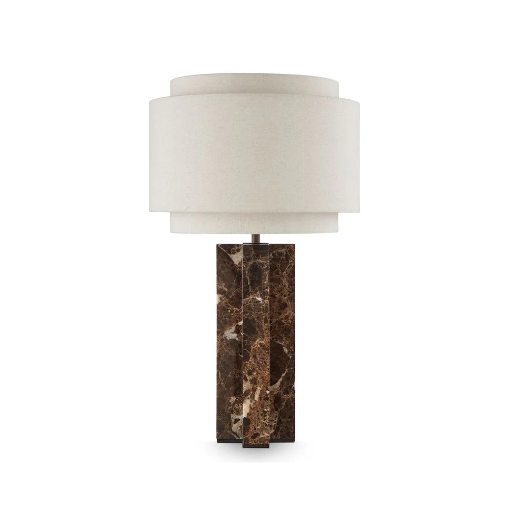 Liang & Eimil Asos Table Lamp – Brown Emperador Marble