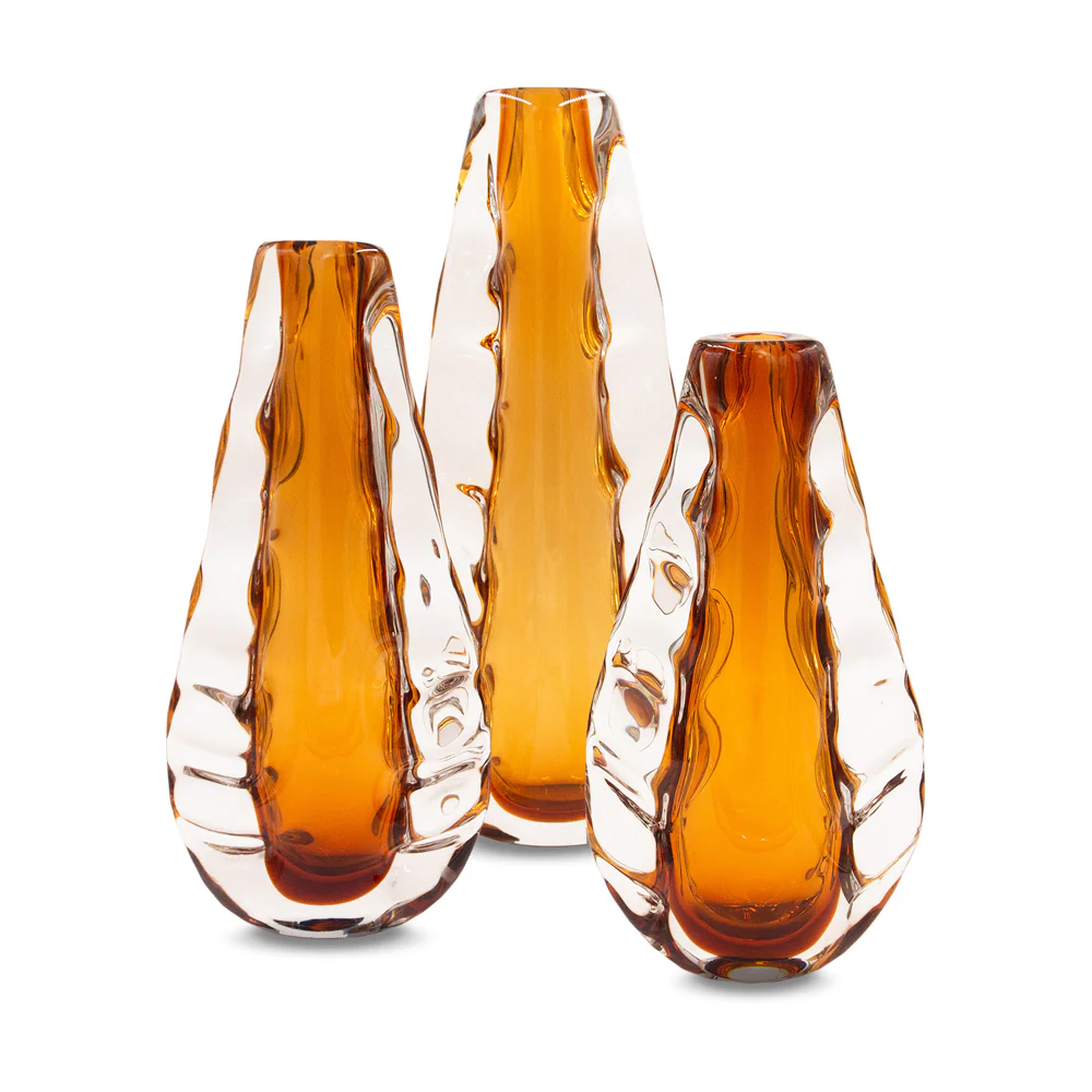 Liang & Eimil Astell Crystal Amber Vase - Large - Image 4