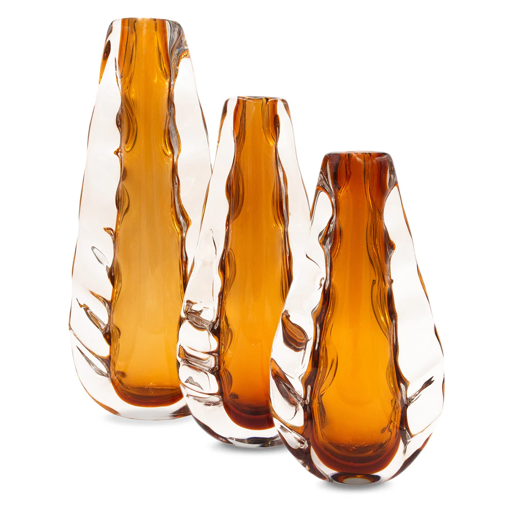 Liang & Eimil Astell Crystal Amber Vase - Large - Image 5