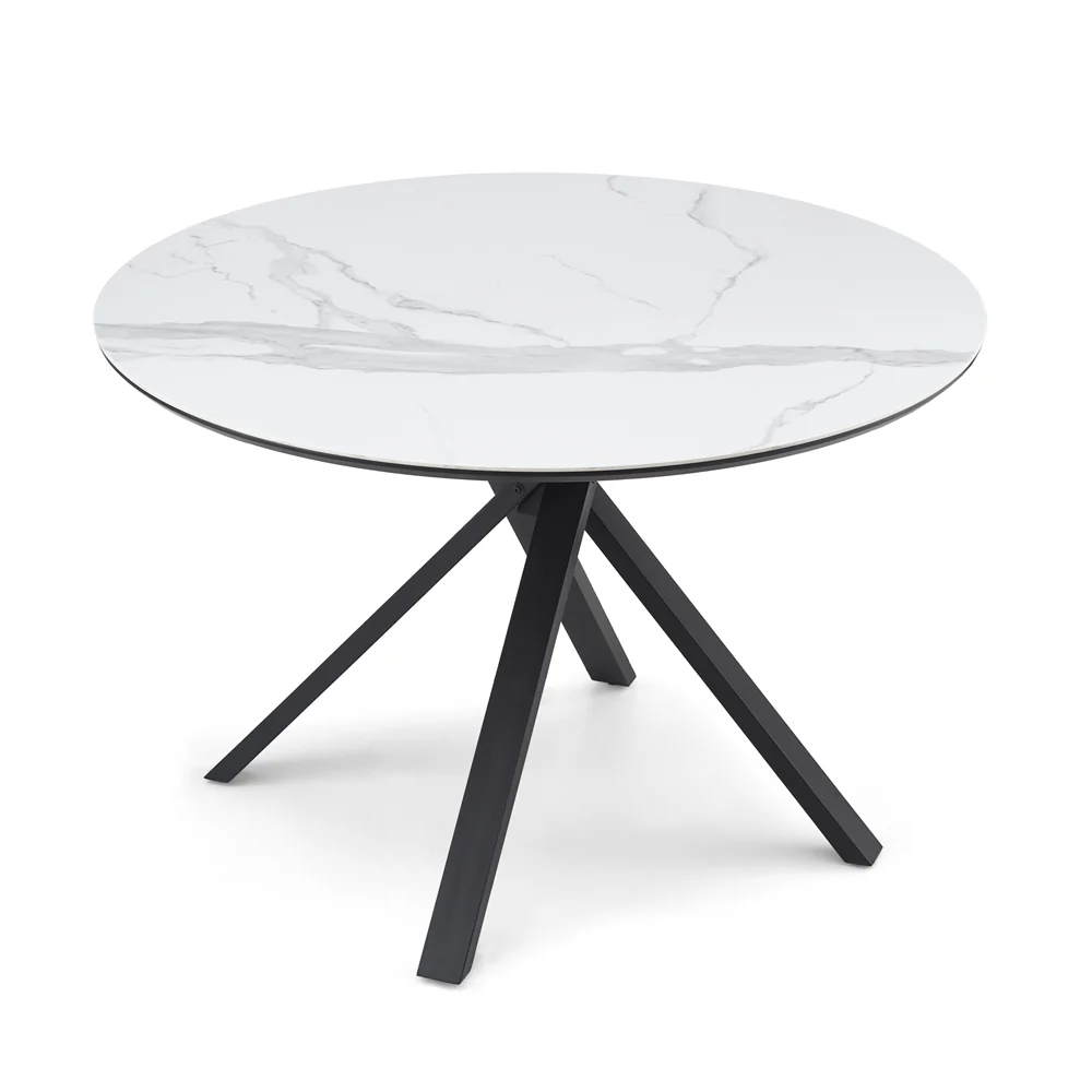 Liang & Eimil Aston Dining Table with White Marble Effect - Image 2
