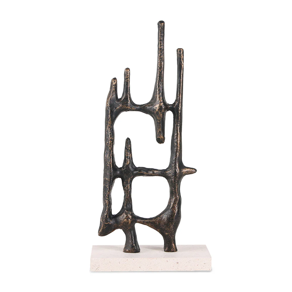 Liang & Eimil Athena's Poise Sculpture – Dark Bronze & Beige