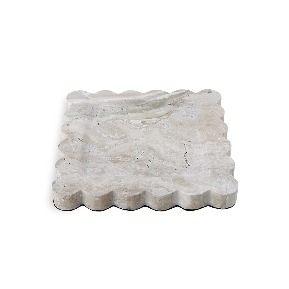 Liang & Eimil Aurelia Tray in Beige Travertine