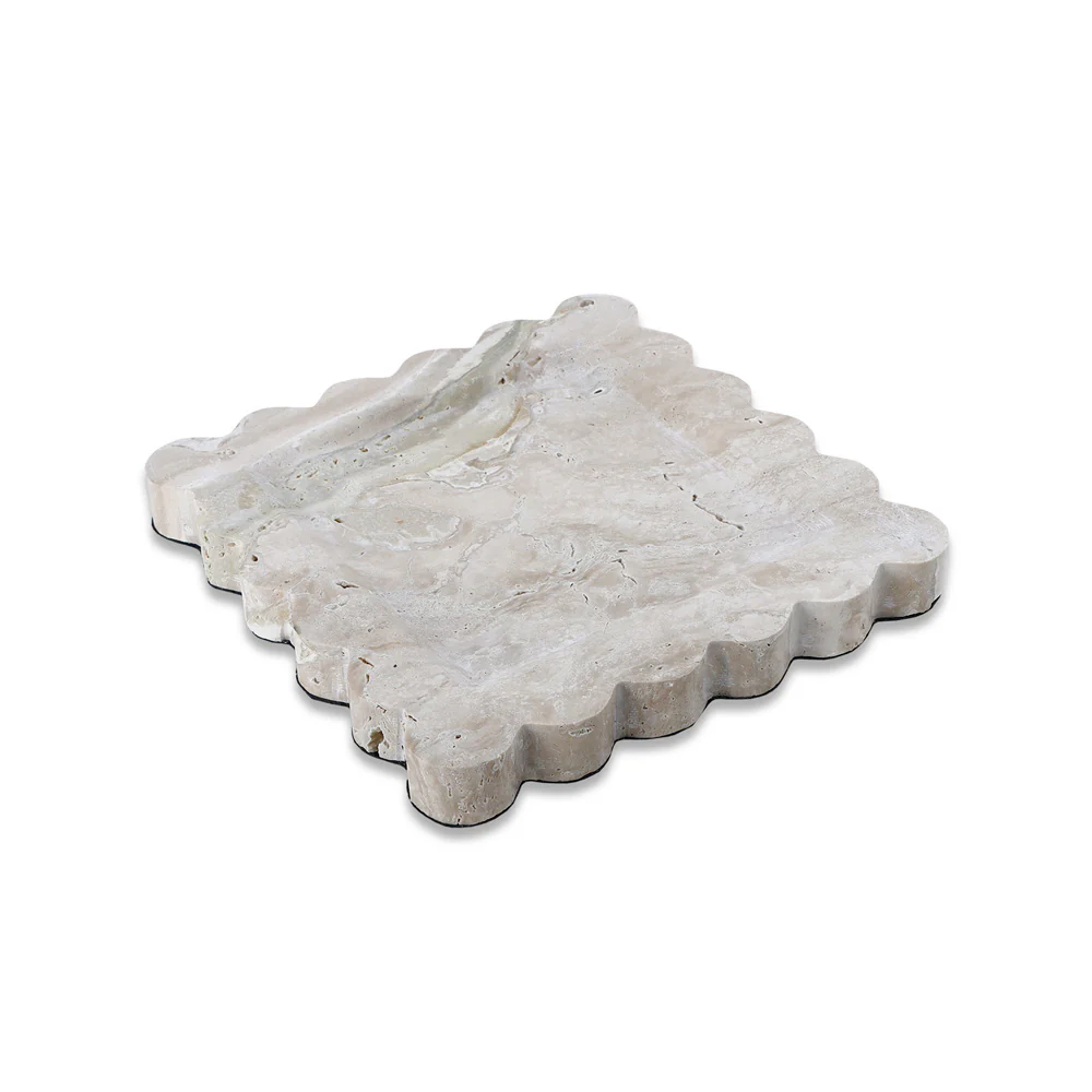 Liang & Eimil Aurelia Tray in Beige Travertine - Image 2