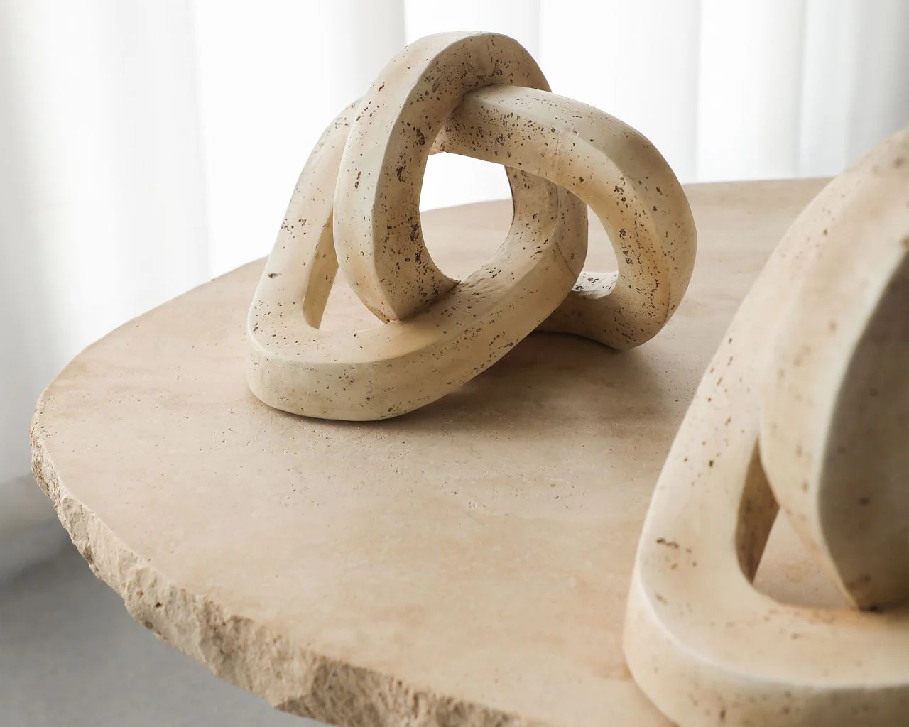 Liang & Eimil Avorio Sculpture – Beige Marble Effect - Image 4