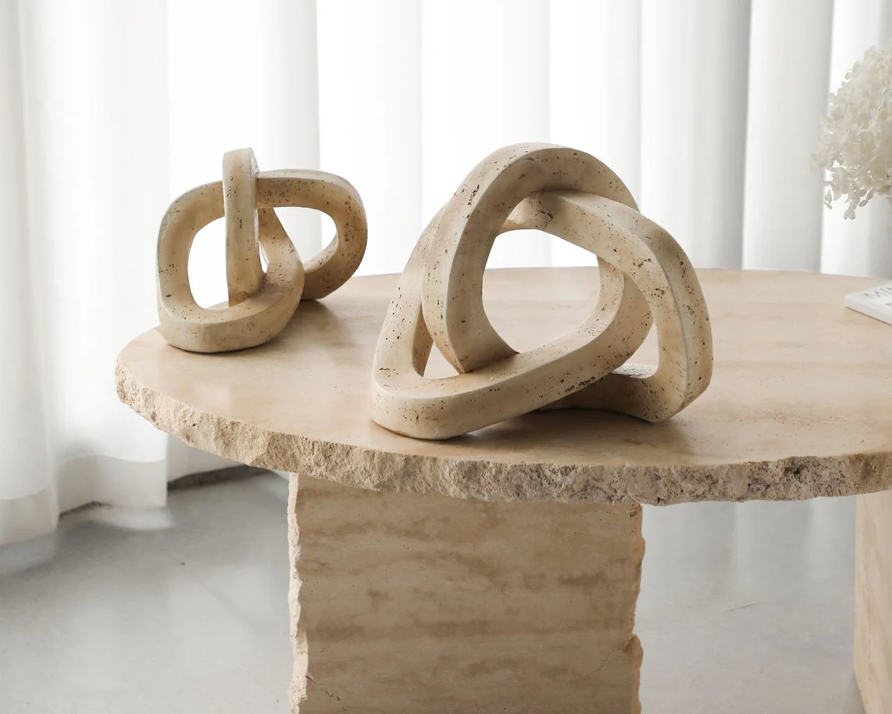 Liang & Eimil Avorio Sculpture – Beige Marble Effect - Image 6
