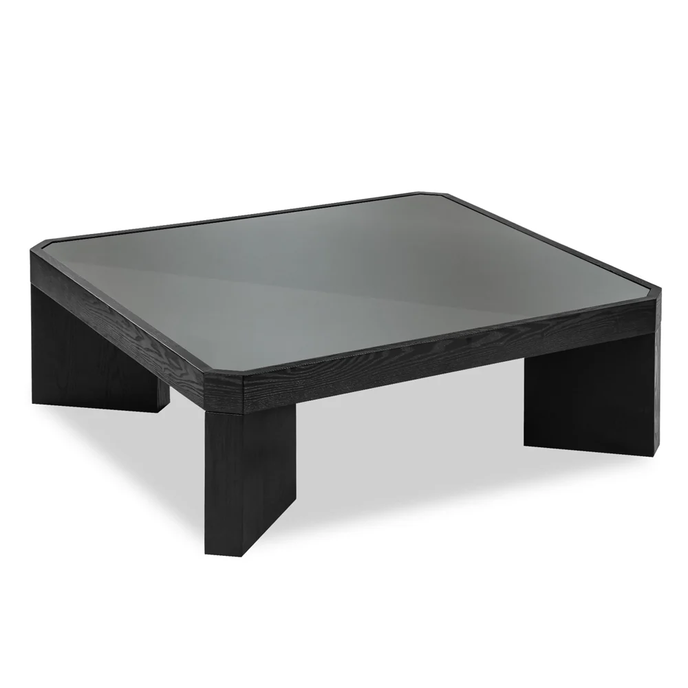 Liang & Eimil Baltimore Coffee Table in Black Ash and Glass - Image 2