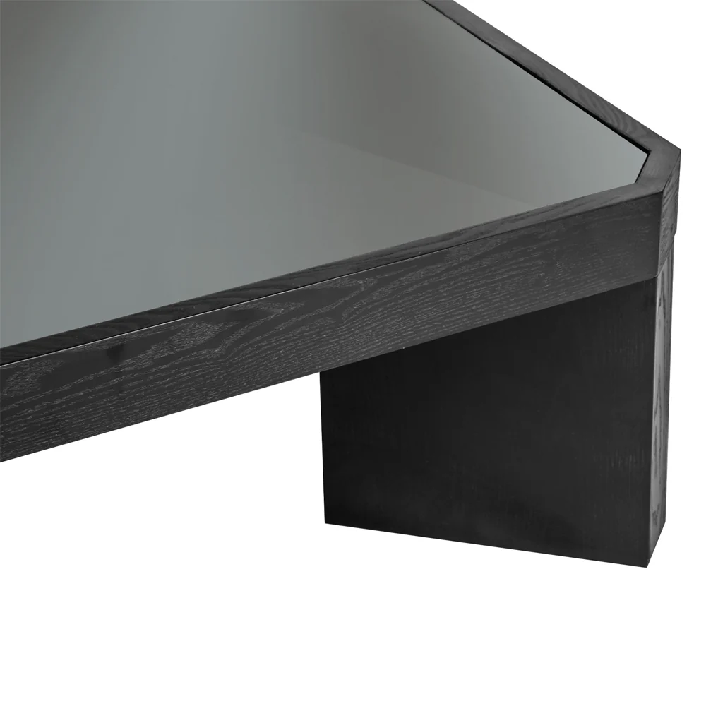 Liang & Eimil Baltimore Coffee Table in Black Ash and Glass - Image 3
