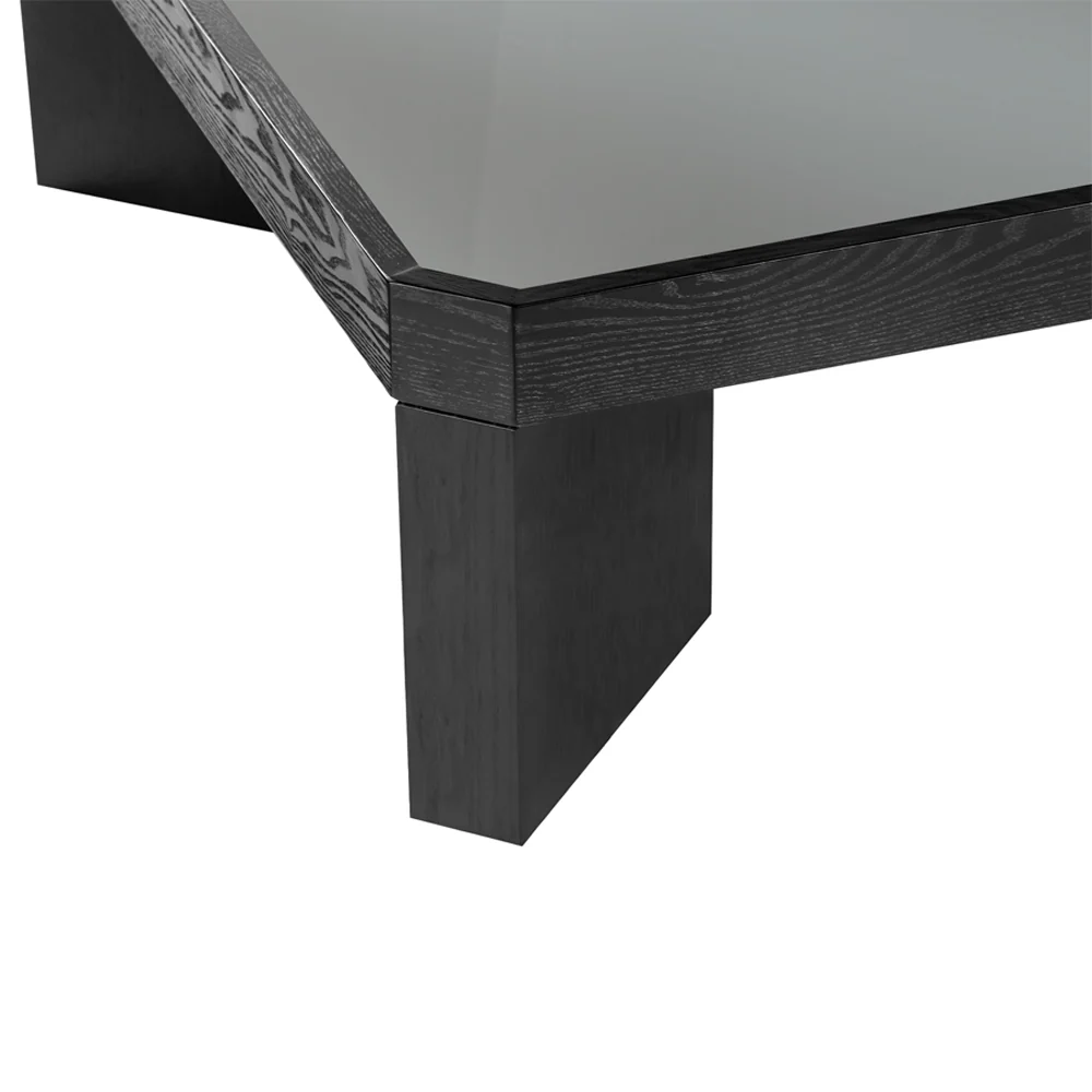 Liang & Eimil Baltimore Coffee Table in Black Ash and Glass - Image 4