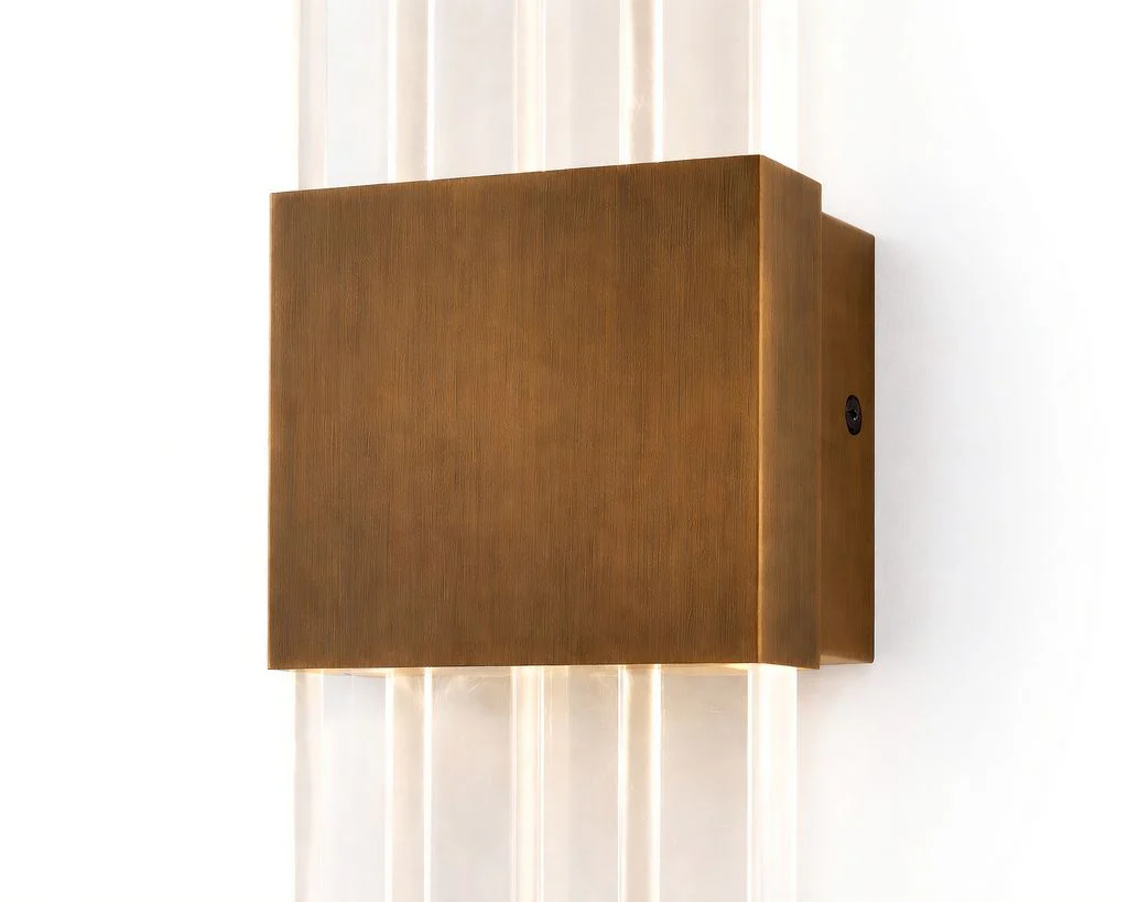 Liang & Eimil Bravura IP44 Wall Light - Acrylic and Brushed Brass - Image 6