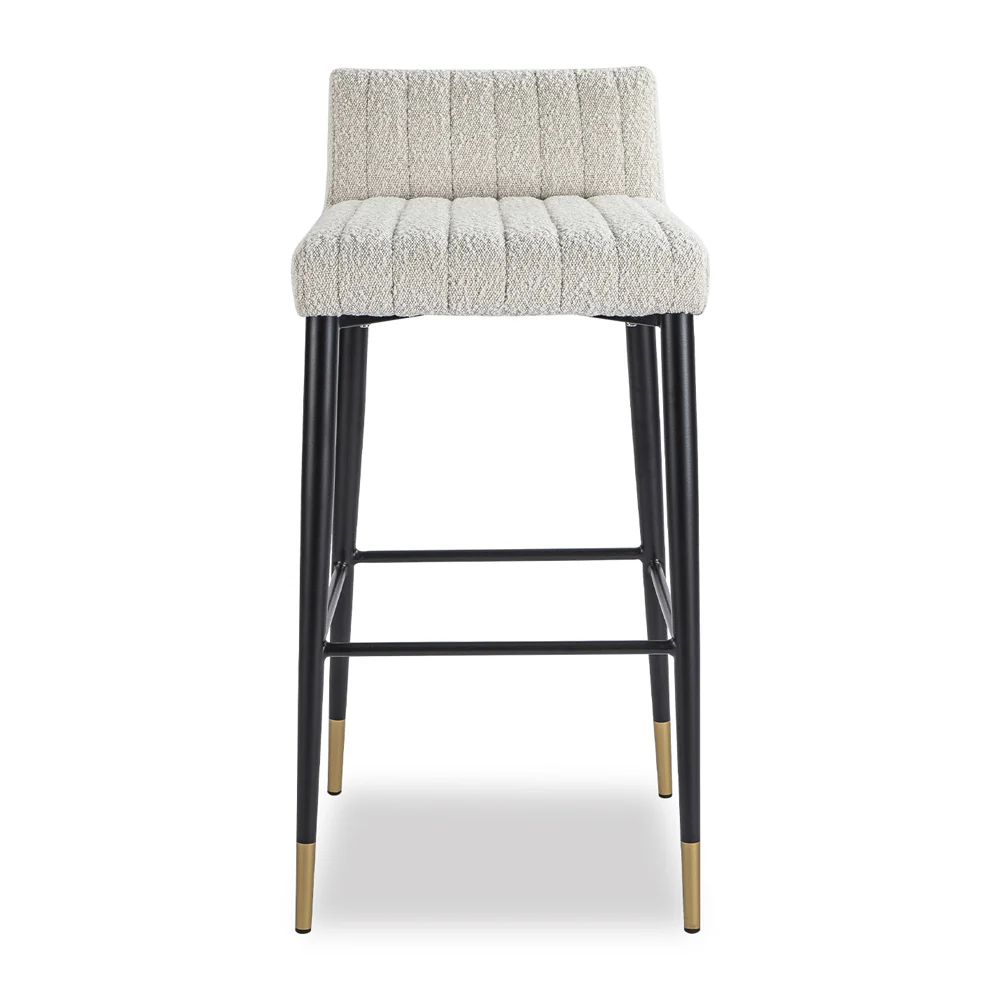 Liang & Eimil Coltrane Bar Stool with Boucle Sand Fabric