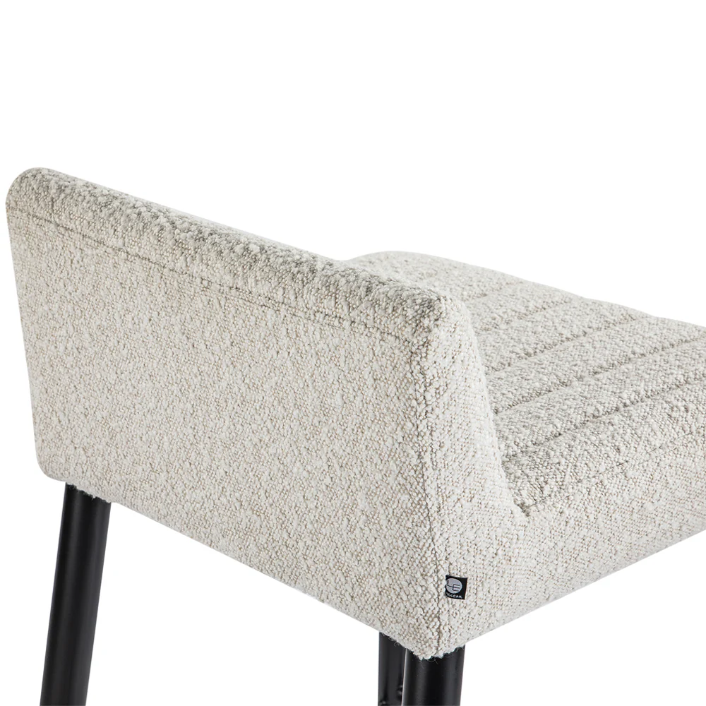 Liang & Eimil Coltrane Bar Stool with Boucle Sand Fabric - Image 6